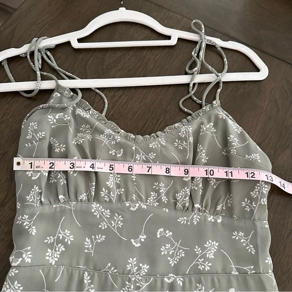 Abercrombie & Fitch Green Floral Mini Dress - Picture 8 of 8